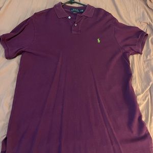 Purple polo with a green horse ! Polo by Ralph Lauren